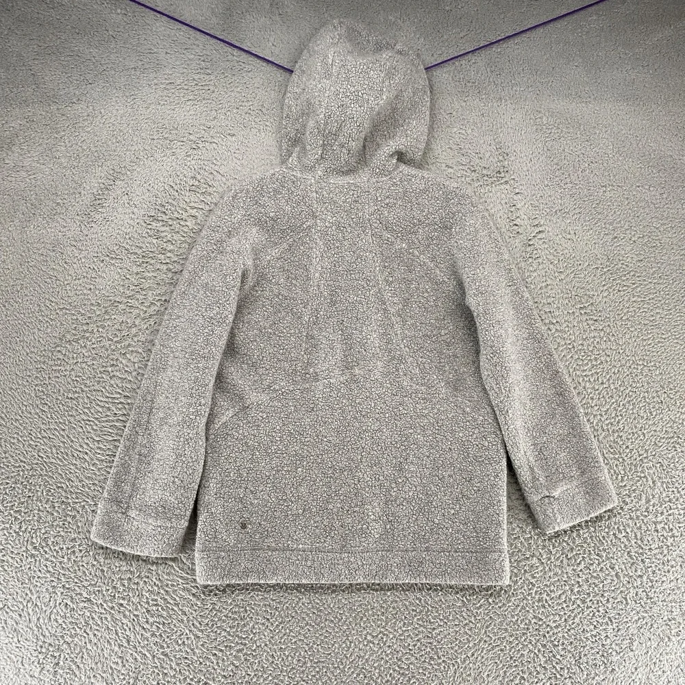 Lululemon Oh So Sherpa Jacket‎ Womens 8 Gray Hoodie Boucle Fleece Cozy Sweater